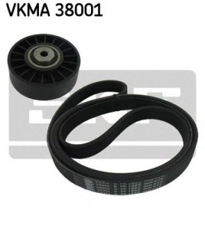 Ремень поликлиновый комплект SKF VKMA38001 (фото 1)