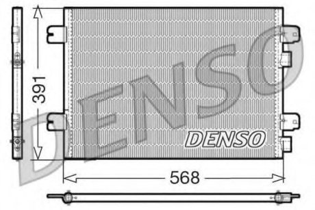 Радиатор кондиционера RENAULT: MEGANE I Coach (DA0_1) 2.0 16V_2.0 i 96 - 03, MEGANE II (BM0_1, CM0_1) 1.4 16V (BM0B, CM0B)_1.6 16V (BM0C, CM0C)_1.9 d - Denso DCN23011