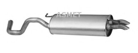 Глушитель выхлопных газов конечный ASMET 03090 (фото 1)