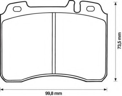 Комплект тормозных колодок, дисковый тормоз JURID 571413J (фото 1)