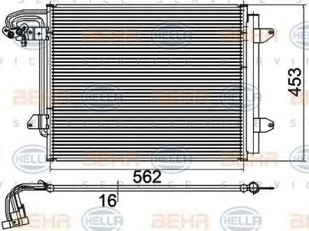 Радіатор кондиціонера - BHS (Behr Hella Service) 8FC351301051 (фото 1)
