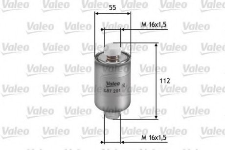 Фильтр топливный в сборе VALEO 587201 (фото 1)