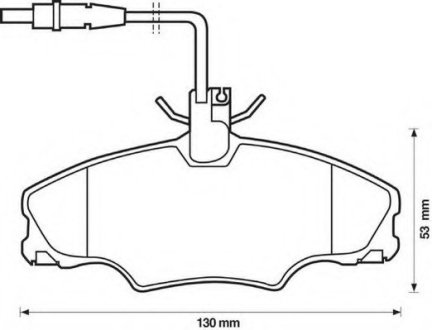 Комплект тормозных колодок, дисковый тормоз JURID 571897J (фото 1)