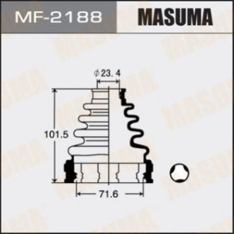 Пильовик ШРУСу MF-2188 CAMRY, IPSUM, PREMIO, RAV4 front in - Masuma MF2188 (фото 1)
