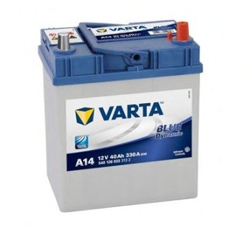 Батарея аккумуляторная blue dynamic, 12в 40а/ч Varta 5401260333132 (фото 1)
