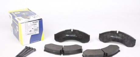 Комплект тормозных колодок, дисковый тормоз ICER 141208