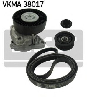 Ремень поликлиновый комплект SKF VKMA38017 (фото 1)