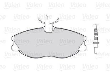 Колодки тормозные передние - VALEO 301069 (фото 1)