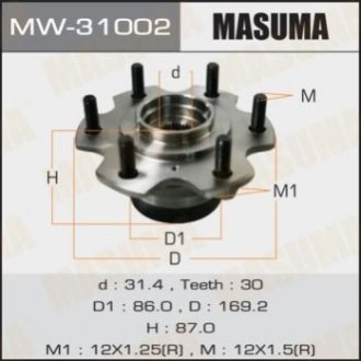 Ступичный узел - Masuma MW-31002