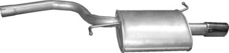 Глушитель алюм. сталь, задн. часть Audi A4 2.0 FSI 07/02-12/04 Polmostr Polmostrow 01.125