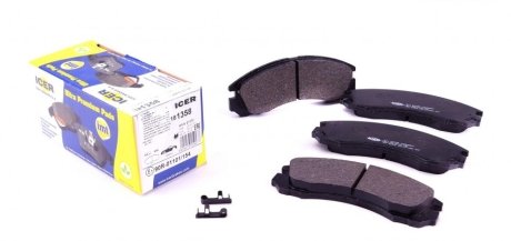 Комплект тормозных колодок, дисковый тормоз ICER 181358 (фото 1)