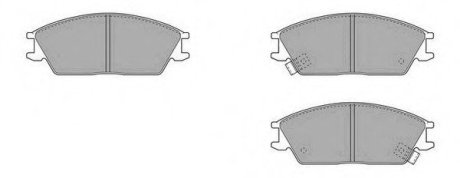 Комплект тормозных колодок, дисковый тормоз Fremax FBP-1589 (фото 1)