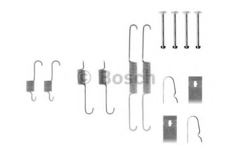 Гальмівні аксесуари (Монтажний комп-кт колодки) Bosch 1987475267