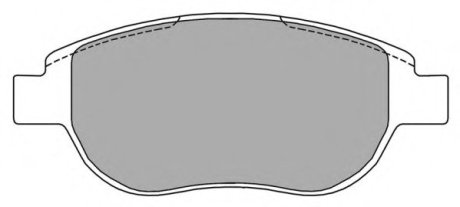 Комплект тормозных колодок дисковый тормоз - Fremax FBP1217 (фото 1)