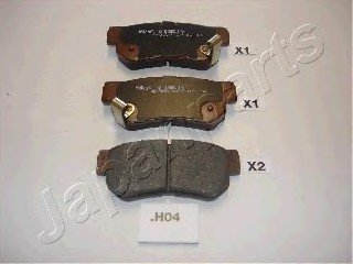 Комплект тормозных колодок, дисковый тормоз Japan Parts PPH04AF (фото 1)