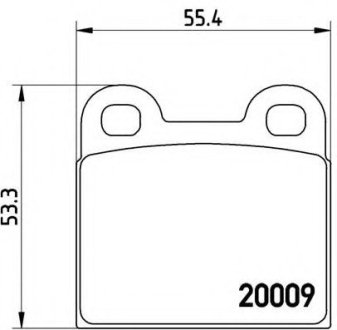 Комплект тормозных колодок, дисковый тормоз Brembo P06001