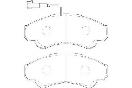 Комплект тормозных колодок, дисковый тормоз - WAGNER WBP23919A (фото 1)
