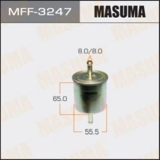 Фільтр паливний NISSAN PRIMERA_ALMERA_MAXIMA_MICRA 98- - Masuma MFF-3247 (фото 1)