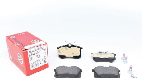 Комплект тормозных колодок, дисковый тормоз Otto Zimmermann GmbH 20961.152.1