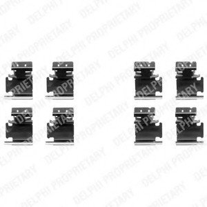 Комплектуючі гальмівні колодки DELPHI LX0354 (фото 1)