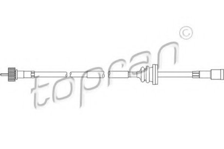Трос спідометра - Topran (Hans Pries) 202223 (фото 1)