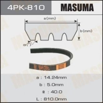Ремінь приводу навісного обладнання Masuma 4PK-810