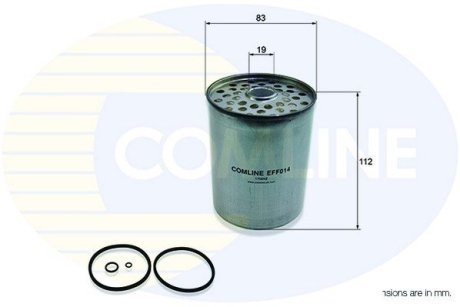 Фільтр топл Citroen - BX -94, CX -92, C15 -00, XM -00, C25, C35 -94, C15 -00, DAF - 400 -93, Ford P1 - COMLINE EFF014