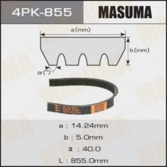 Ремінь приводу навісного обладнання Masuma 4PK855