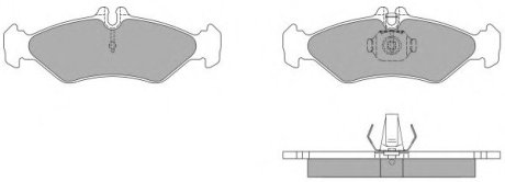 Колодки задние, DB208 (тип ATE) Fremax FBP1034 (фото 1)