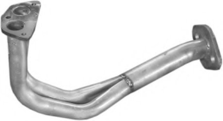 Труба приймальна глушника Mazda 626 18-8V 18-12V 87-91 алюминизированная Polmostrow 12174 (фото 1)