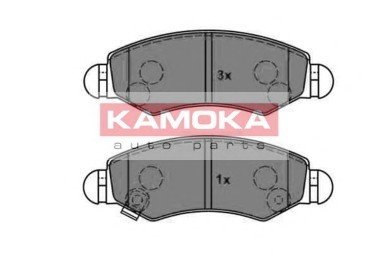 Комплект гальмівних колодок, дискове гальмо Kamoka JQ1012846 (фото 1)