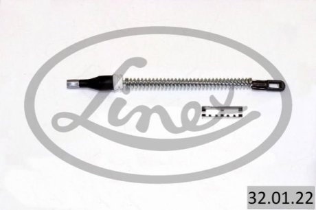 Трос ручника Opel Combo 01- (182mm) LINEX 320122