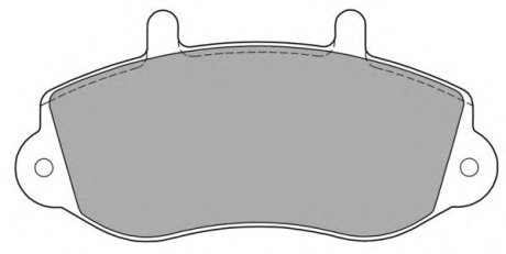 Комплект тормозных колодок, дисковый тормоз Fremax FBP-1140 (фото 1)