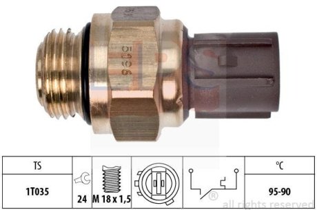 Термовыключатель вентилятора радиатора EPS 1850196 (фото 1)