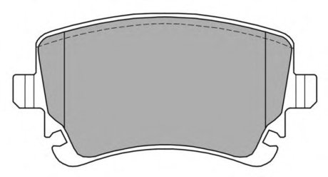 Комплект тормозных колодок дисковый тормоз - Fremax FBP1368 (фото 1)