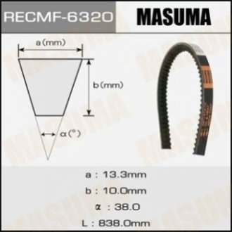 Ремінь приводу навісного обладнання Masuma 6320