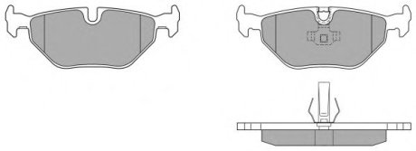 Комплект тормозных колодок, дисковый тормоз Fremax FBP-0734 (фото 1)
