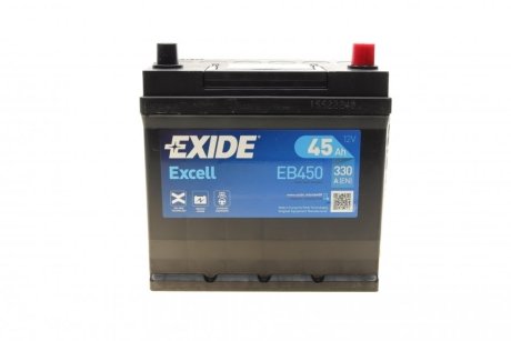 Стартерна акумуляторна батарея; Стартерна акумуляторна батарея EXIDE EB450 (фото 1)