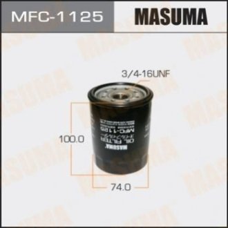Фільтр масляний - Masuma MFC1125 (фото 1)