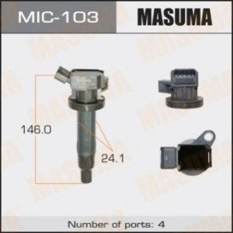 Катушка зажигания, 1ZZFE, ZZT24#, ZZE124, ZCA2# - Masuma MIC-103 (фото 1)