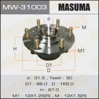 Ступичный узел - Masuma MW-31003