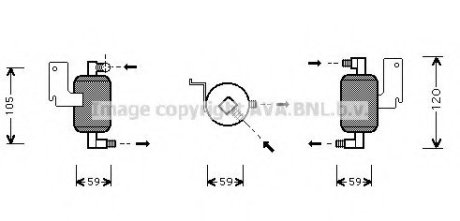 Осушувач кондиціонера - QUALITY COOLING AVA Cooling Systems CND186 (фото 1)