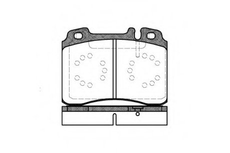 Комплект тормозных колодок, дисковый тормоз REMSA 0379.20
