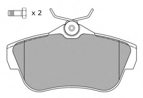 Комплект тормозных колодок, дисковый тормоз Fremax FBP-1494 (фото 1)