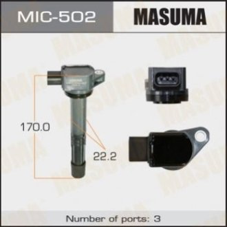Котушка запалювання, K20A, K24A, RD# - Masuma MIC502