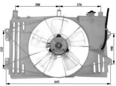 Вентилятор радіатора NRF 47053 (фото 1)