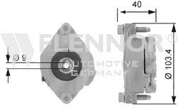 Натяжная планка, поликлиновой ремень Flennor FA99010
