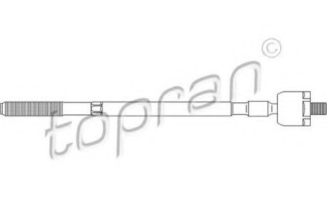 Осевой шарнир, рулевая тяга Topran (Hans Pries) 700 625 (фото 1)
