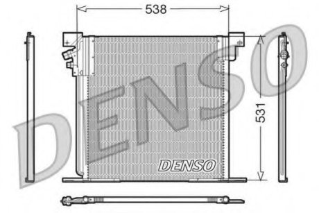 Радіатор кондиціонера MERCEDES-BENZ V-CLASS (638/2) (96-03)/VITO (638) (96-03)/ Denso DCN17030