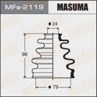 Привода пильовик Силікон - Masuma MFS2119 (фото 1)